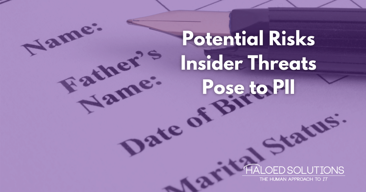 Potential Risks Insider Threats Pose to PII